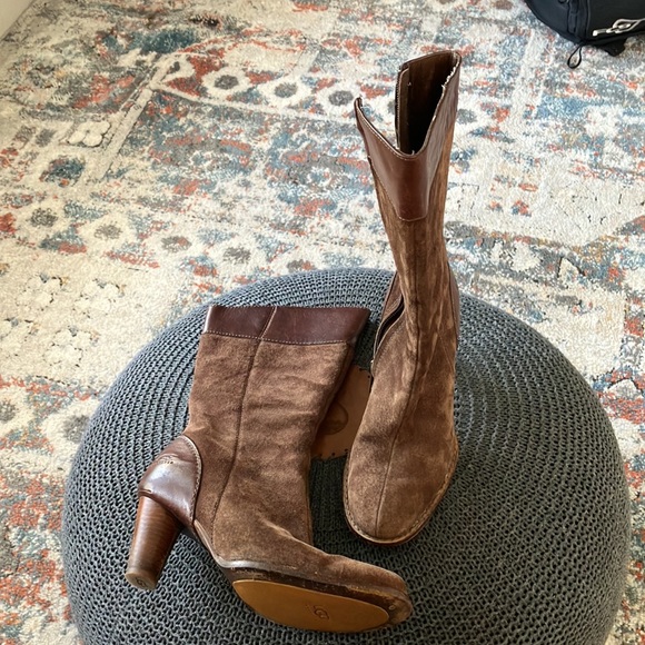 🔥🔥🔥🔥🔥UGG suede /leather high heels women’s boots🔥🔥🔥🔥 - Picture 8 of 8